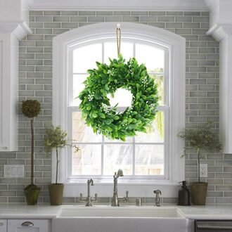 Eucalyptus Krans Kunstmatige Planten Achtergrond Muur Decoratieve Bruiloft Feestartikelen Diy Kerst Home Decoratie