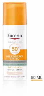Eucerin Zonnebrandcrème Eucerin Oil Control Dry Touch Gel Creeam Tinted SPF50+ Light 50 ml