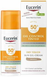 Eucerin Zonnebrandcrème Eucerin Sun Protection Oil Control Dry Touch Gel-Cream Tinted SPF50+ 50 ml