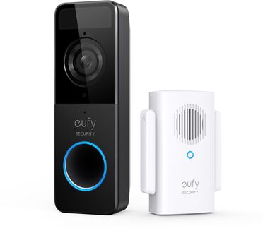 Eufy Battery Doorbell Slim 1080p Slimme deurbel Zwart