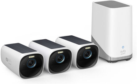Eufy EufyCam 3 3-pack + HomeBase 3 IP-camera Zwart