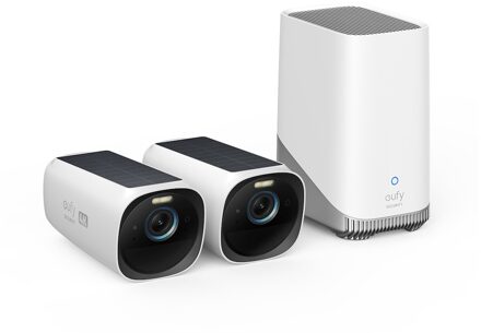 Eufy EufyCam 3 Duo Pack + HomeBase 3 IP-camera Zwart