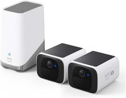 Eufy SoloCam S220 (2-pack) + HomeBase 3 IP-camera Wit