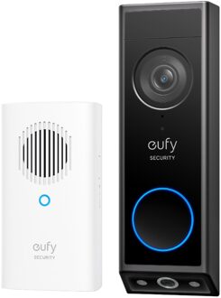 Eufy Video Doorbell E340 + Chime Slimme deurbel Zwart