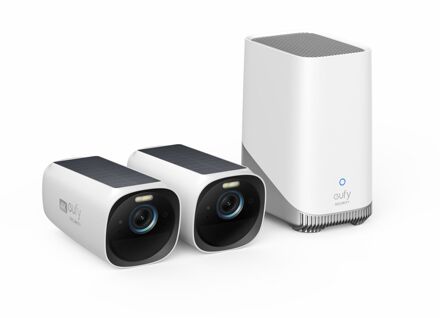 EufyCam 3 Duo Pack + HomeBase 3 IP-camera Zwart