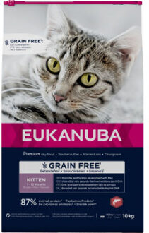 Eukanuba 10kg Eukanuba Kitten Graanvrij Rijk aan Zalm Droog Kattenvoer