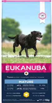 Eukanuba 2x15kg Eukanuba Premium Nutrition Mature Large & Giant Breed Droog Kip Hondenvoer