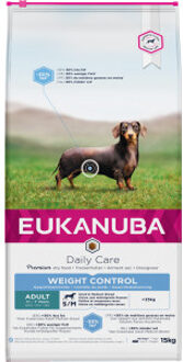 Eukanuba 2x2,3kg Daily Care Weight Control Small & Medium Adult Eukanuba Hondenvoer