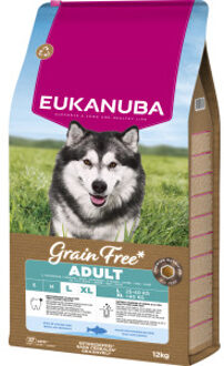 Eukanuba Adult L/XL graanvrij zeevis hondenvoer 2 x 3 kg