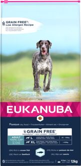 Eukanuba Adult Large breed Graanvrij - Hondenvoer - Vis - 12 kg
