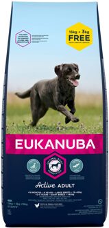 Eukanuba Adult Large kip hondenvoer 15 + 3 kg