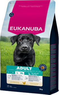 Eukanuba Adult Large kip hondenvoer 3 x 3 kg