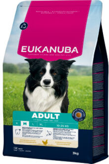 Eukanuba Adult Medium kip hondenvoer 3 x 3 kg