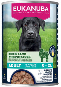Eukanuba Adult met lam en aardappel natvoer hond 4 trays (24 x 400 g)