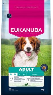 Eukanuba Adult Small/Medium - Hondenvoer - Lam - 3 kg