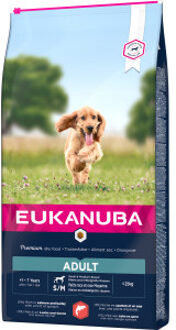 Eukanuba Adult Small Medium met zalm & gerst hondenvoer 3 x 2,5 kg