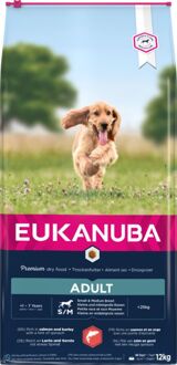 Eukanuba Aldult Small/Medium - Hondenvoer - Zalm - Gerst - 12 kg