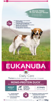 Eukanuba Daily Care Monoprotein eend hondenvoer 12 kg