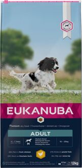 Eukanuba Dog Adult - Medium Breed - Kip - Hondenvoer - 12 kg