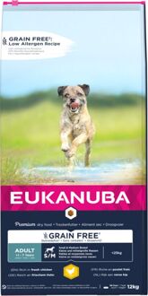 Eukanuba Graanvrij Adult Small/Medium - Hondenvoer - 12 kg