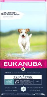 Eukanuba Graanvrij Adult Small/Medium - Hondenvoer - Vis - 12 kg