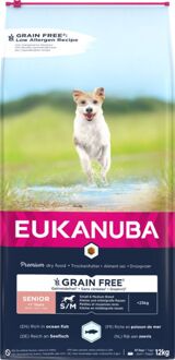 Eukanuba Graanvrij Senior Small/Medium - Hondenvoer - Vis - 12 kg