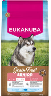 Eukanuba Grain Free Senior Large & Giant Zeevis - Dubbelpak: 2 x 12 kg