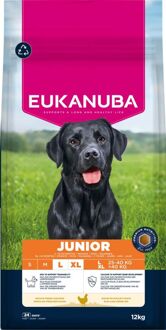 Eukanuba Junior Large/Extra Large - Hondenvoer - Kip - 12 kg