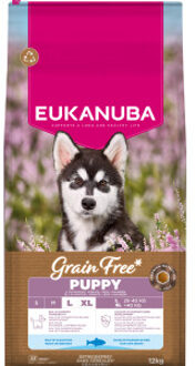 Eukanuba Puppy & Junior L/XL graanvrij zeevis hondenvoer 2 x 12 kg