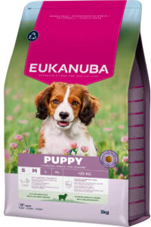 Eukanuba Puppy Small Medium met lam en rijst hondenvoer 2 x 12 kg