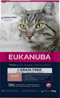 Eukanuba Senior Graanvrij - Kattenvoer - Zalm - 4 kg