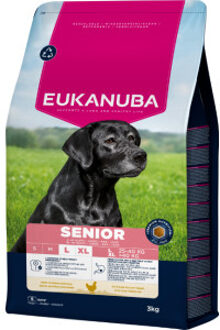 Eukanuba Senior Large met verse kip hondenvoer 3 x 3 kg