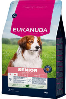 Eukanuba Senior Small Medium met lam en rijst hondenvoer 2 x 3 kg