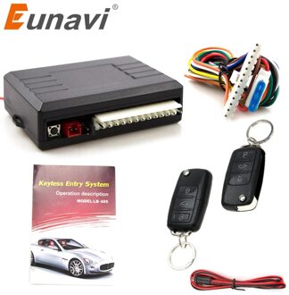 Eunavi Universele Auto Alarm Systeem Auto Deur Centrale Controle Lock Vergrendeling Keyless Led Sleutelhanger Centrale Kit Deurslot