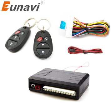 Eunavi Universele Auto Centrale Kit Deurvergrendeling Locking Vehicle Keyless Entry System Met Remote Controllers Auto Alarm Systeem