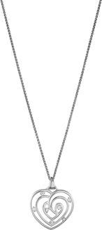 'Euphoria' Dames 925 Sterling Zilveren Ketting met Hanger - Zilver ZH-7522