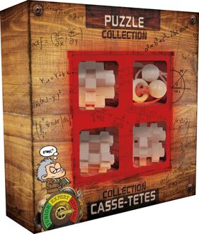 Eureka 3d Puzzle Breinbrekerset Extreme Wooden 4-delig Rood