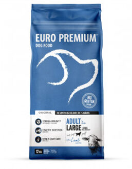 Euro Premium Adult Large w/Lamb & Rice hondenvoer 12 kg