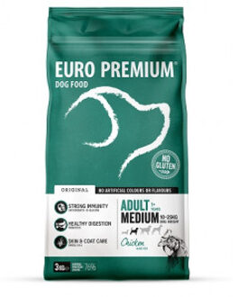Euro Premium Adult Medium Chicken & Rice hondenvoer 3 kg