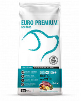 Euro Premium Grain Free Adult Digestion+ Duck & Potatoes hondenvoer 2 x 10 kg