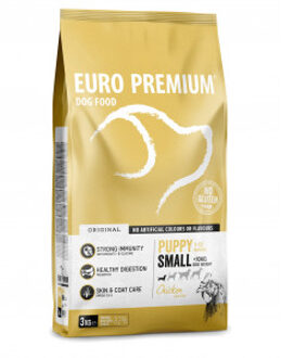 Euro Premium Puppy Small Chicken & Rice hondenvoer 12 kg