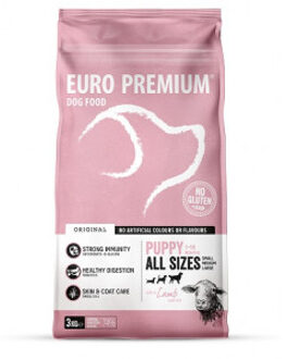 Euro Premium Puppy w/Lamb & Rice hondenvoer 12 kg