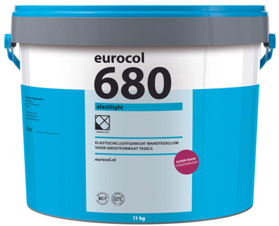 Eurocol 680 elastilight lichtgewicht pastalijm emmer 11 kg. grijs 1433544