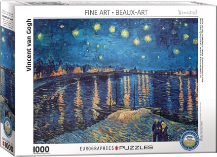 Eurografiek De Sterrennacht boven de Rhône - Vincent van Gogh (1000)