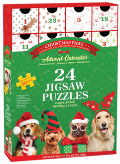 Eurographics Advent Calendar – Christmas Paws (24x 50 stukjes)