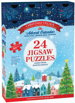 Eurographics Advent Calendar – Christmas Village (24x 50 stukjes)