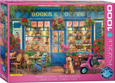 Eurographics Books & Coffee - Gary Walton Puzzel (1000 stukjes)