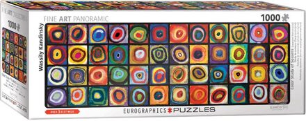 Eurographics Color Study of Squares - Panorama Puzzel (1000 stukjes)