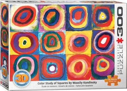 Eurographics Color Study of Squares - Wassily Kandinsky 3D Lenticular (300 stukjes)