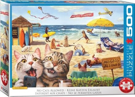 Eurographics No Cats Allowed by Lucia Heffernan Puzzel (500 stukjes)